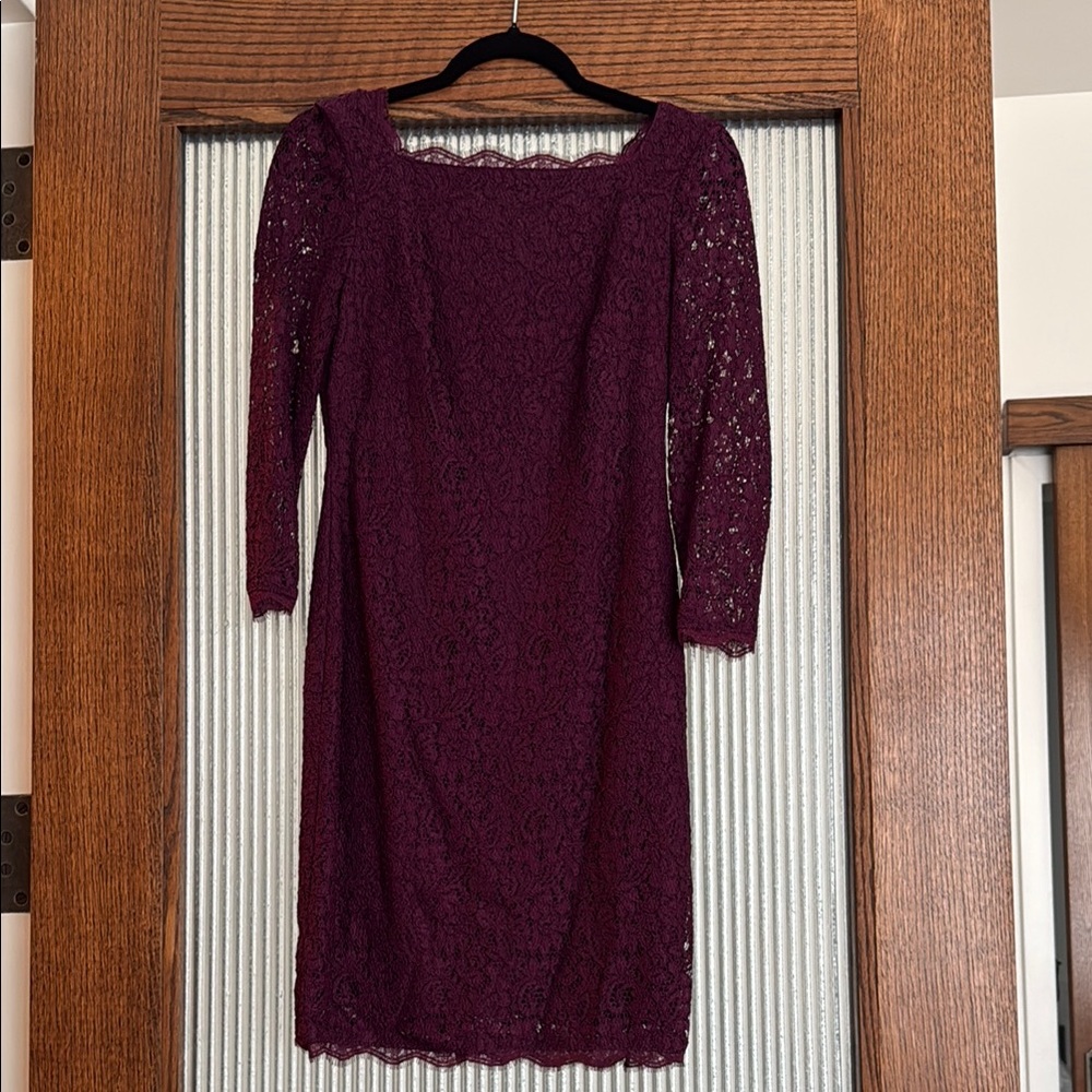Lace Dress in Deep Purple